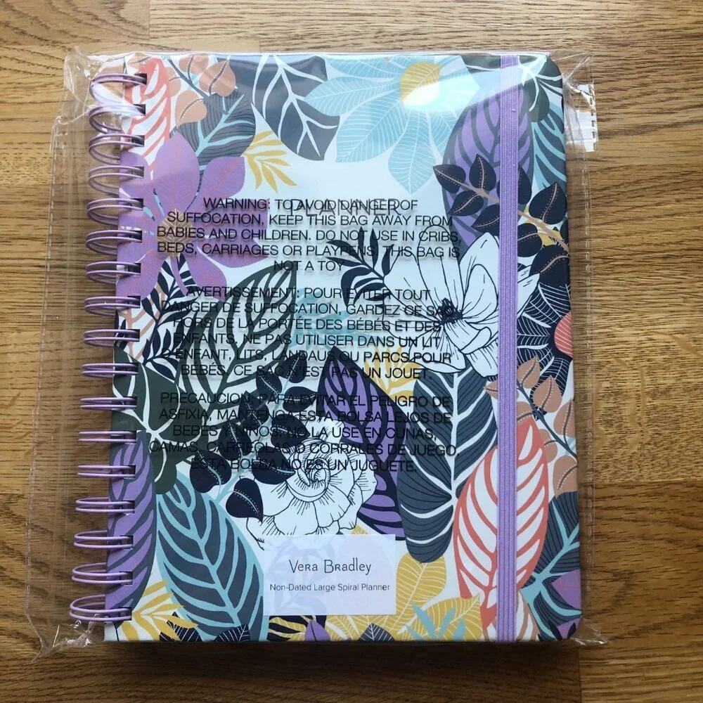 Vera Bradley Planner Palm Floral NWT